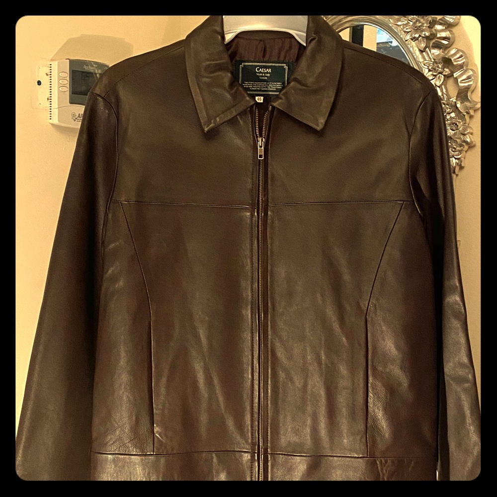 Caesar Handmade Leather Jacket in Firenze, Italy